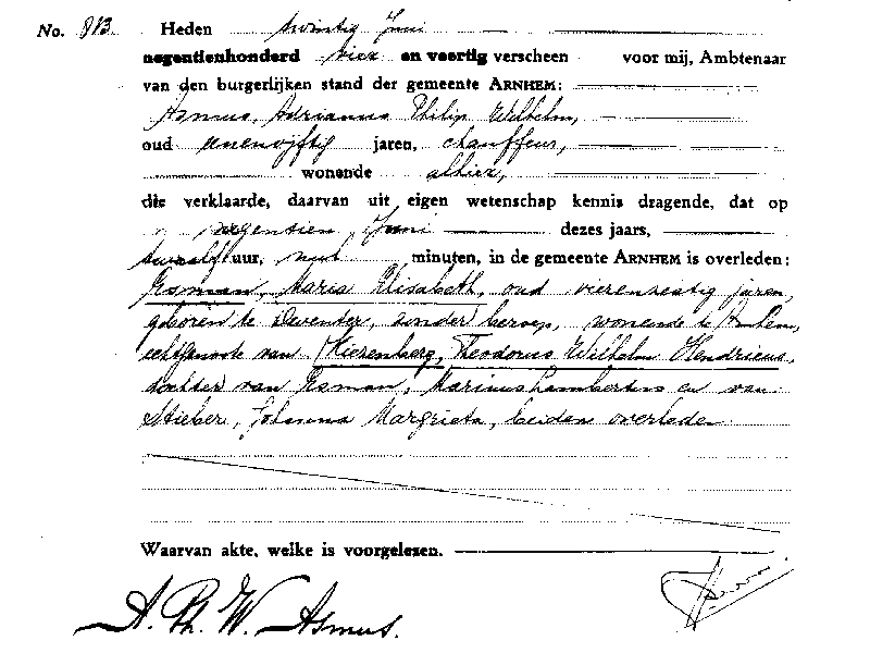 19440620 ovl akte 813 Maria E Esman ev TWH Kiezenberg